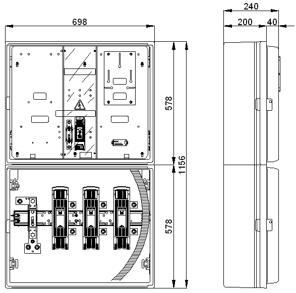 Caja 1 contador monofasico CPM1-D2-M para exterior