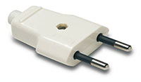 FAMATEL 1001 Clavija 10A-250V de color blanco
