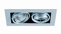 CONALUX 3009-01 LUMINARIA EMPOTRAR KARDAN 2x50W BLANCO