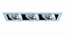 CONALUX 3014/3-G LUMINARIA EMPOTRAR KARDAN 3x75W GRIS
