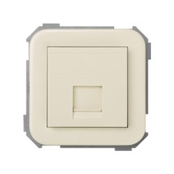 SIMON 31085-61 Tapa informática SIMON 31 con 1 conector universal marfil