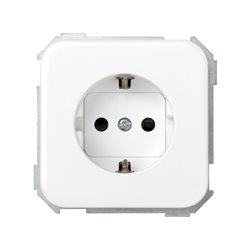 SIMON 31432-60 Base enchufe SIMON 31 schuko con seguridad 16A 250V blanco nieve