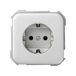 SIMON 31432-63 BASE ENCHUFE SCHUKO C/SEG.S.31 ALUMINIO