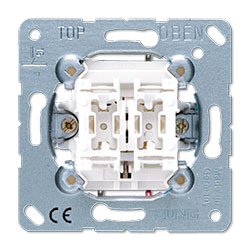 JUNG 539VU MECANISMO PULSADOR UNIPOLAR PARA PERSIANA 10AX/250V
