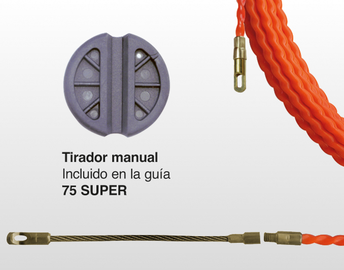 GUIA PASACABLES POLIESTER MONOFILAMENTO HELICOIDAL 4,5mmx30m - Rovia  Suministros Electricos SL