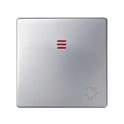 SIMON 82015-33 Tecla pulsador campana SIMON 82 con luminoso aluminio