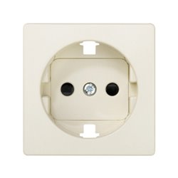 SIMON 82041-31 Tapa enchufe SIMON 82 2P+TT lateral+seguridad marfil