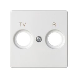 SIMON 82053-30 Tapa SIMON 82 toma R-TV blanco nieve