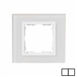 SIMON 82627-30 Marco SIMON 82 con 2 elementos nature cristal blanco