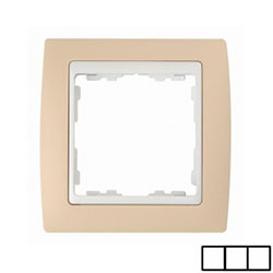 SIMON 82631-31 MARCO 3 ELEM.CREMA/ZOCALO BL.S.82