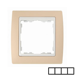 SIMON 82641-31 MARCO 4 ELEM.CREMA/ZOCALO BL.S.82