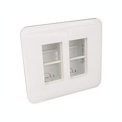 EFAPEL 83401 SBR PUESTO DE TRABAJO EMPOTRAR 2x4 A 24 MODULOS BLANCO