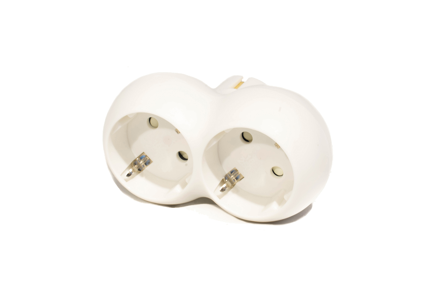 QRB 180023 ADAPTADOR 2 TOMAS HORIZONTAL BLANCO 2P+T 16A250V PP