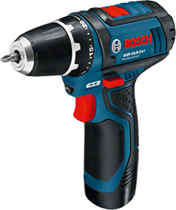 BOSCH 0615990FM7 TALADRO ATORNILLADOR GSR 10,8-2LI 2Ah + 39 ACCESORIOS