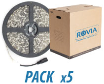 ROVIA LIGHTING 2031/12P TIRA LED 6000K IP65 60 LEDS 12V 4.8W 8MM. (PACK 5 und.)