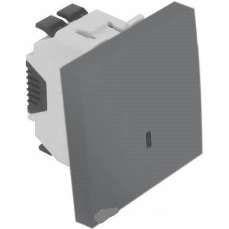 EFAPEL 45162 SAL PULSADOR LUMINOSO 12V 2 MODULO Q-45 ALUMINIO