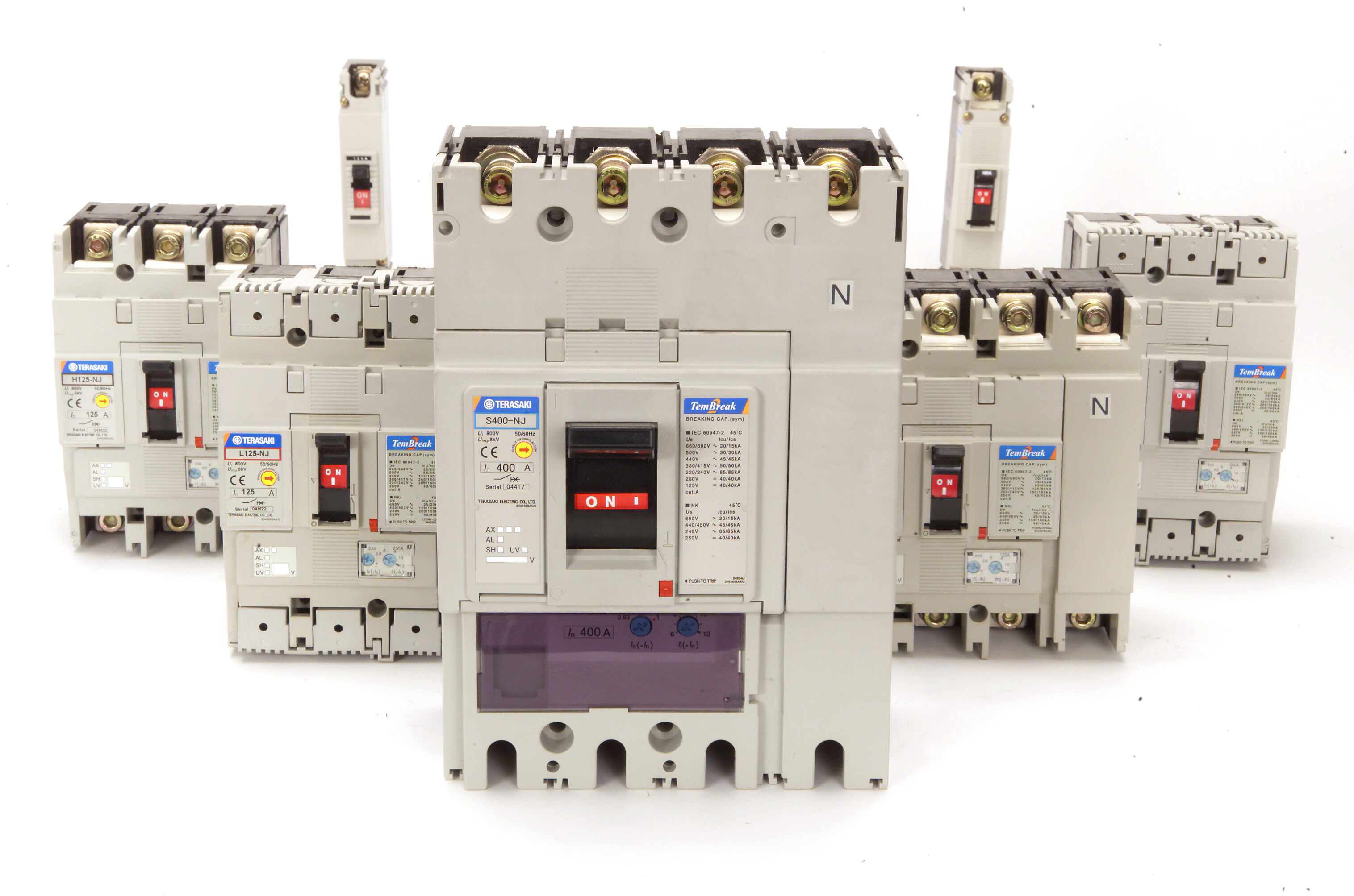 TERASAKI 378577 INTERRUPTOR 4 POLOS E400-NJ A-400A 25KA