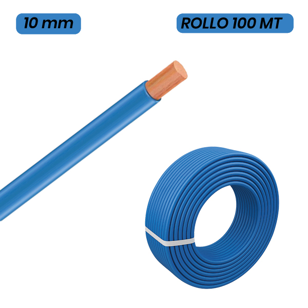 MIGUELEZ 820401001008203 CABLE H07Z1-K AFIRENAS LIBRE DE HALÓGENOS 10mm AZUL