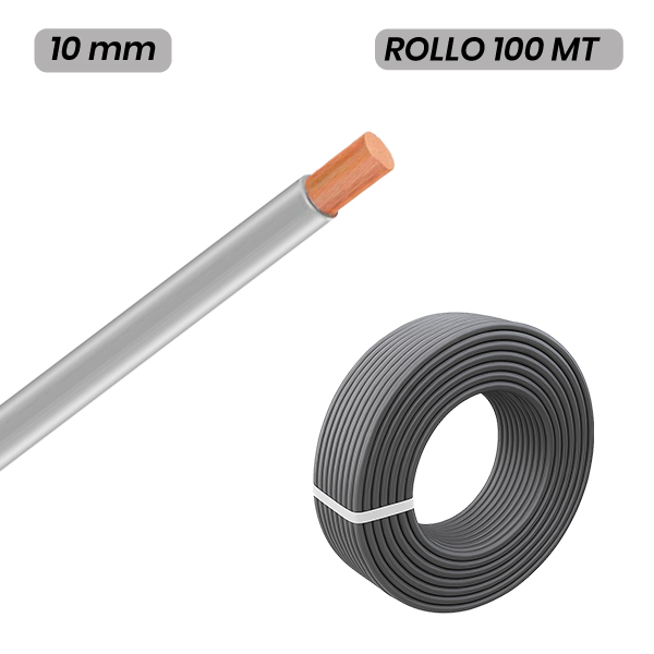 MIGUELEZ 820401001008903 CABLE H07Z1-K AFIRENAS LIBRE DE HALÓGENOS 10mm GRIS