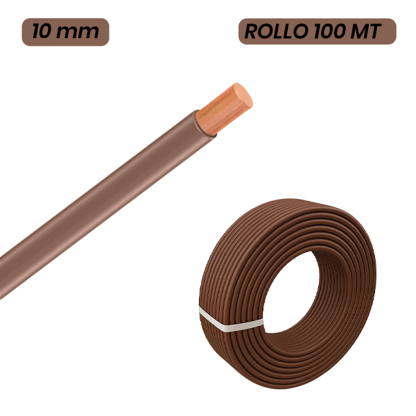 MIGUELEZ 820401001009103 CABLE H07Z1-K AFIRENAS LIBRE DE HALÓGENOS 10mm MARRON