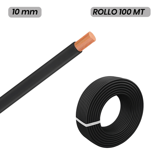 MIGUELEZ 820401001009203 CABLE H07Z1-K AFIRENAS LIBRE DE HALÓGENOS 10mm NEGRO