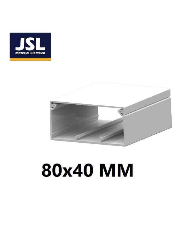 JSL 2 8040B CANALETA BLANCA 80x40
