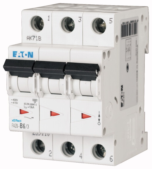 EATON 239148 INTERRUPTOR MAGNETOTERMICO FAZ6 CV.C 3P 16A FAZ6-C16/3