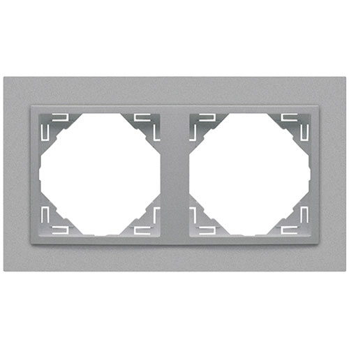 EFAPEL 90920 TAA MARCO DOBLE LOGUS ALUMINIO/ALUMINIO