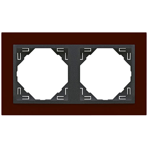 EFAPEL 90920 TBS MARCO DOBLE LOGUS ROJO INTENSO/GRIS