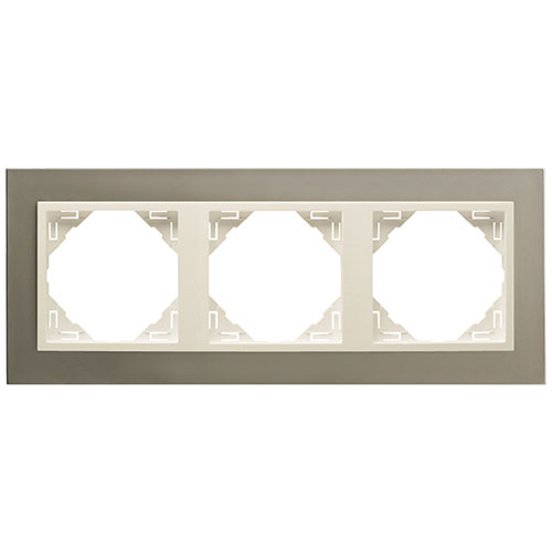 EFAPEL 90930 TTP MARCO TRIPLE LOGUS TITANIO/PERLA