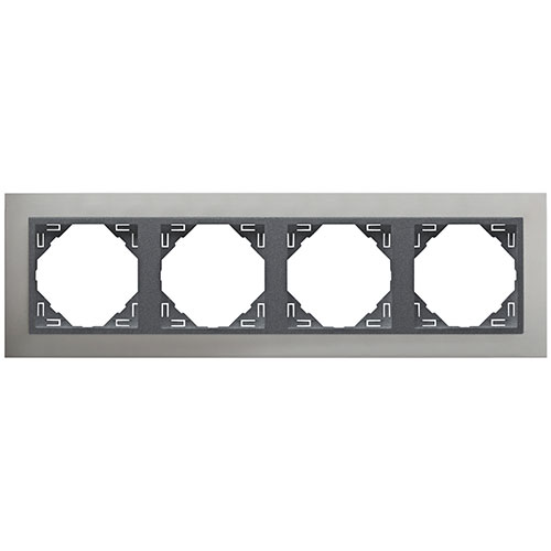 EFAPEL 90940 TUS MARCO CUADPL.LOGUS ALUMINIO/GRIS