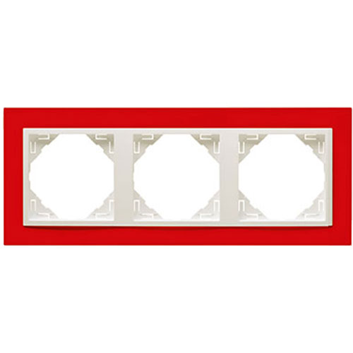 EFAPEL 90930 TVG MARCO TRIPLE LOGUS ROJO/HIELO