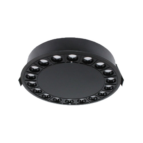 LEDS HOME LHLRS120NN30 DOWNLIGHT MATRIX ROUND 20W 3000K 1800 LM NEGRO-NEGRO