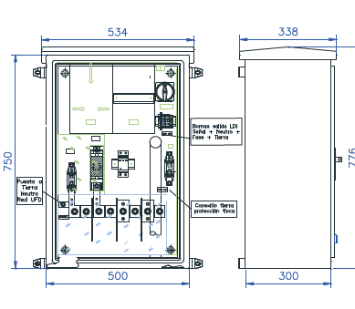 PINAZO 41F5ASMR000000 Caja de protección y medida PNZ-CPM-MDR-AE (RF:313171)