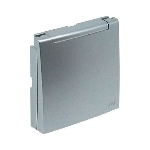 EFAPEL 90634 TAL TAPA ARTICULADA BASE SCHUKO IP44 LOGUS ALUMINIO